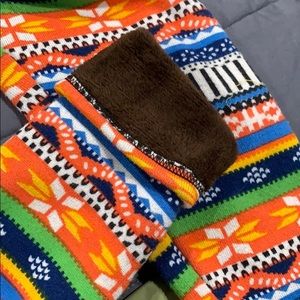 Fur-lined Knit Leggings